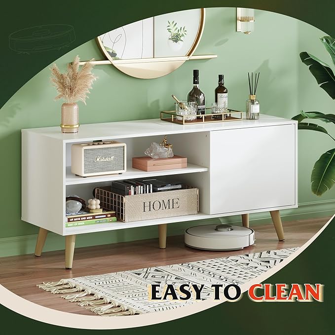 WLIVE TV Stand for 55 Inch TVs, Entertainment Center - Image 7