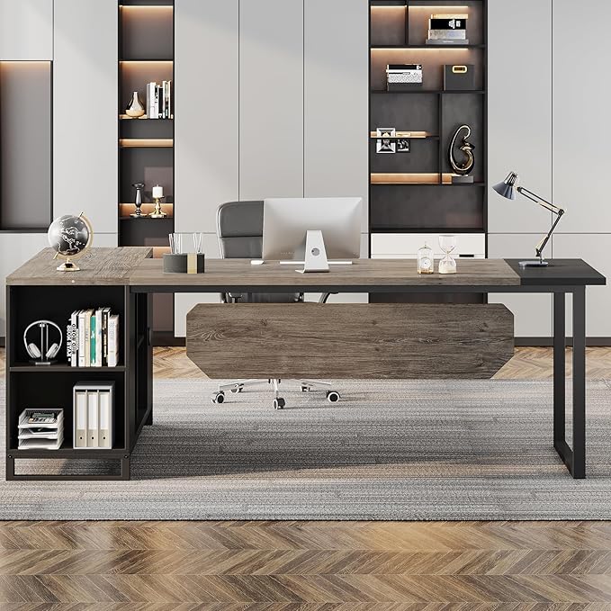 Tribesigns 70.8" Executive Desk - Image 7