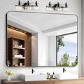 KOCUUY Black Bathroom Mirror 55"x40", Large Vanity Mirror by KOCUUY