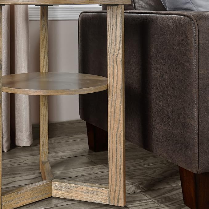MODERION Round End Table, Farmhouse Side Table - Image 8
