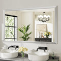 60x36 Inch Silver Bathroom Mirror by Briivuemodernmirrors
