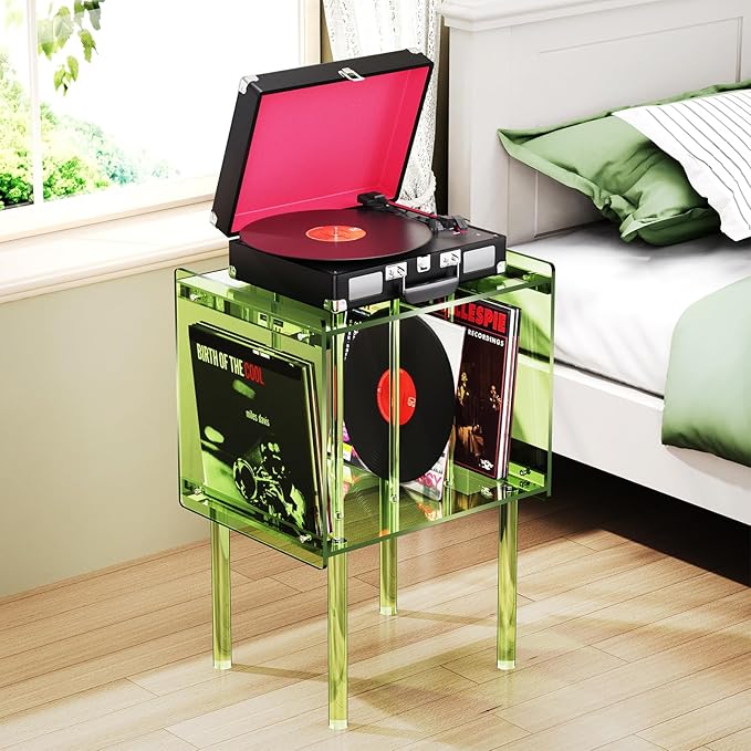Acrylic Record Player Stand, - Image 8