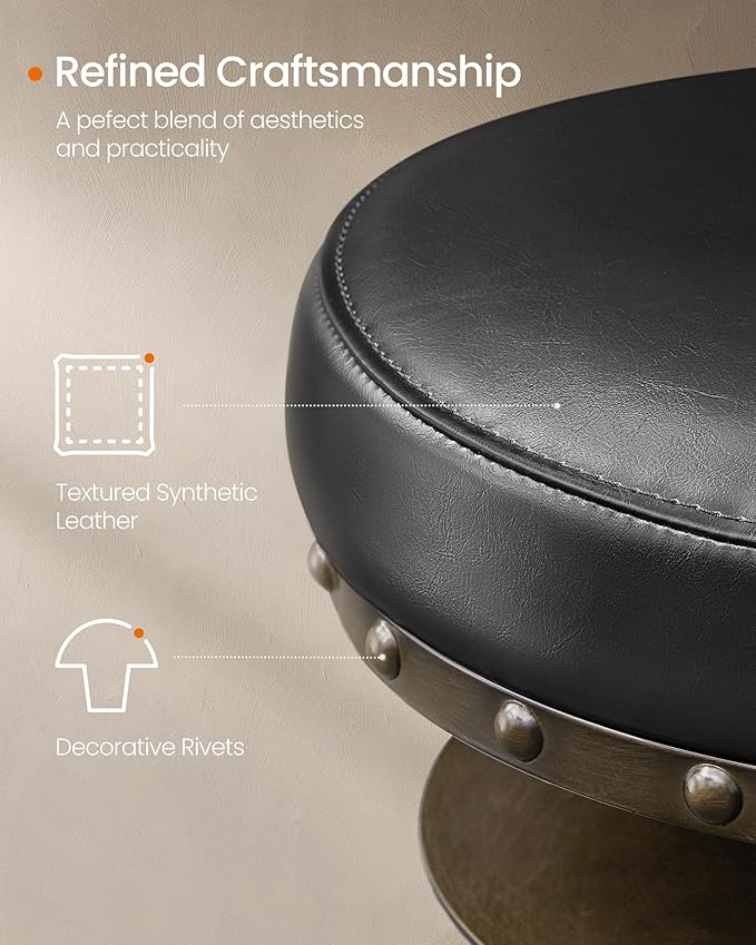 SONGMICS HOME Bar Stools, Steampunk Counter Stool - Image 4