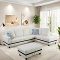 Sectional Couch with Ottoman Storage, L Shaped Sofa Furniture Sets, Modern by ChicFurnit