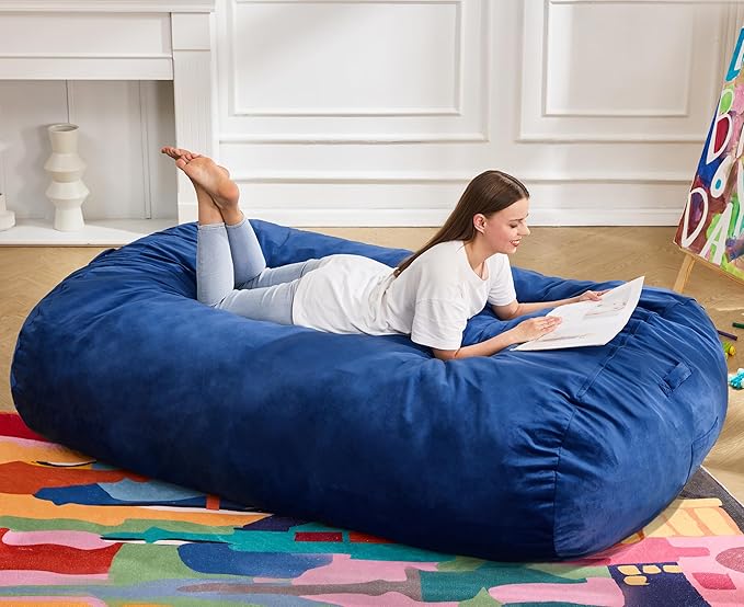 Hobestluk 6FT Bean Bag Chair Large Beanbag Lounger by YourHomeDeservesMore