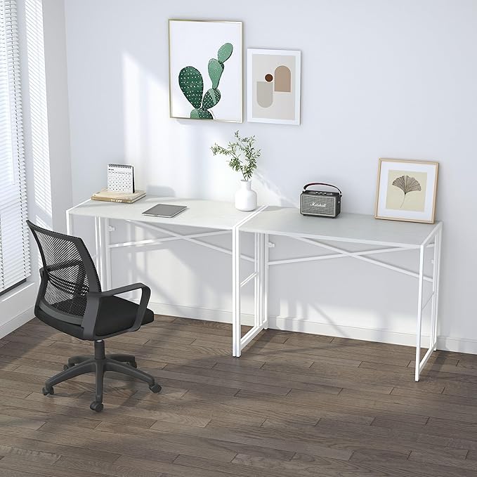 Folding Desk 40 inch Writing Gaming Computer Camping Table, No Assembly - Image 6