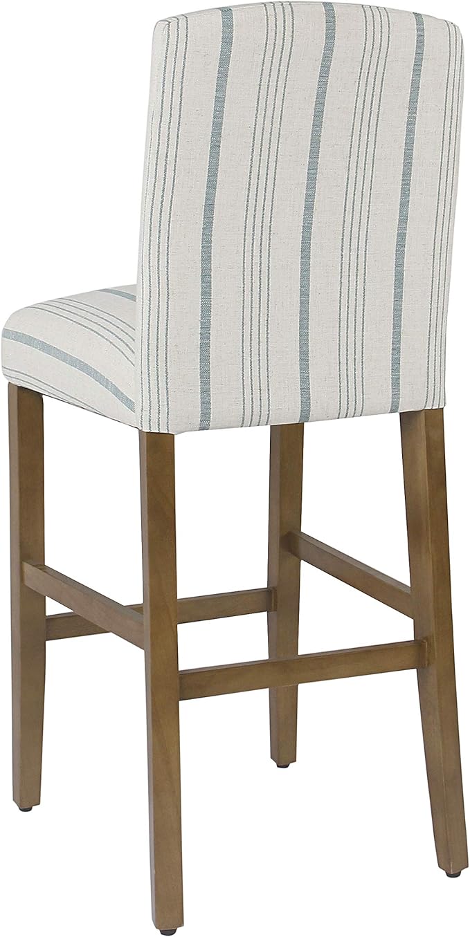 HomePop Parsons Classic Upholstered High Back Curved Top Barstool - Image 9