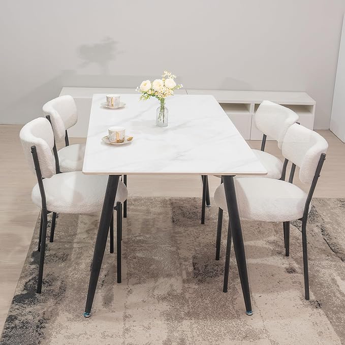AWQM Dining Chairs Set of 2, Mid-Century Modern Kitchen Dining Room Chairs - Image 6