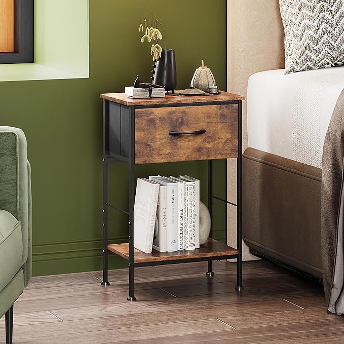 WLIVE Nightstand, Bedside Side Table - Image 8