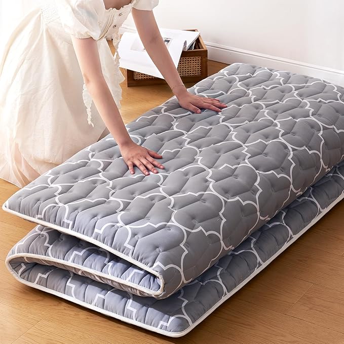 Japanese Futon, High-Density Premium Foam, Thicken Tatami Mat Portable by Jzbearapt
