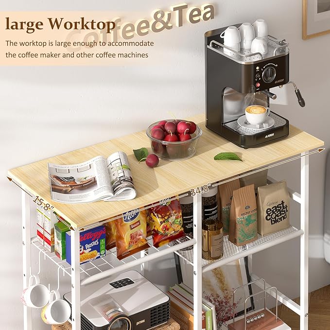 Kitchen Microwave Cart, Microwave Stand - Image 7