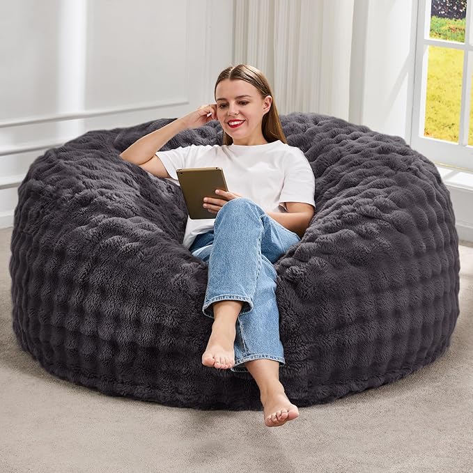 Hobestluk Bean Bag Chairs 4ft Beanbag Chair by YourHomeDeservesMore