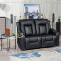 COMHOMA Living Room Furniture Set, Bonded Leather Loveseat Sofa by ComHoma