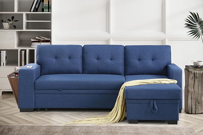 Devion Furniture Garisa 4-in-1 Convertible L Shaped Couch - Image 2