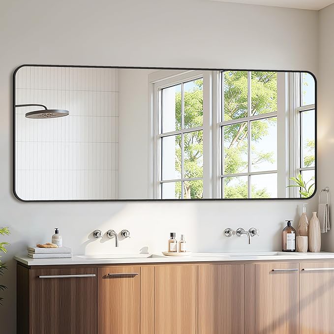 Bathroom Mirror 72" x 30", Large Rectangle Wall Mirror, Entryway Decor by Unknown
