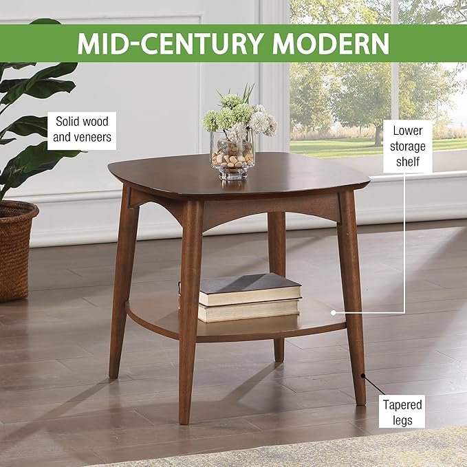 OSP Home Furnishings Copenhagen Mid-Century Moderm Accent Table - Image 4