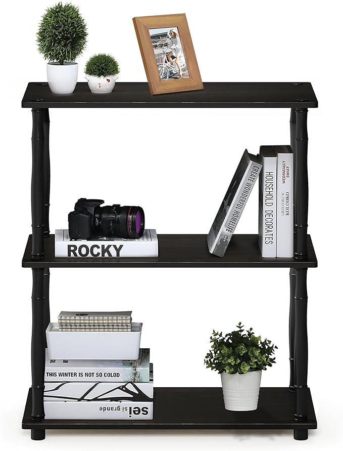 Furinno Turn-N-Tube 3-Tier Compact Multipurpose Shelf Display Rack - Image 3