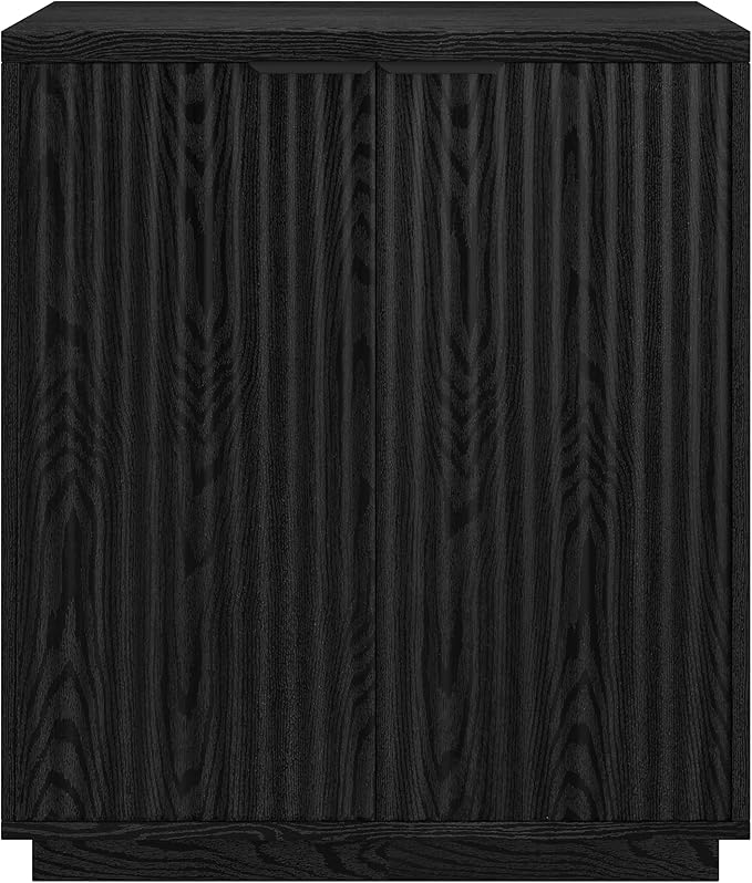 Henn&Hart 28" Wide Rectangular Accent Cabinet in Black Grain, - Image 6