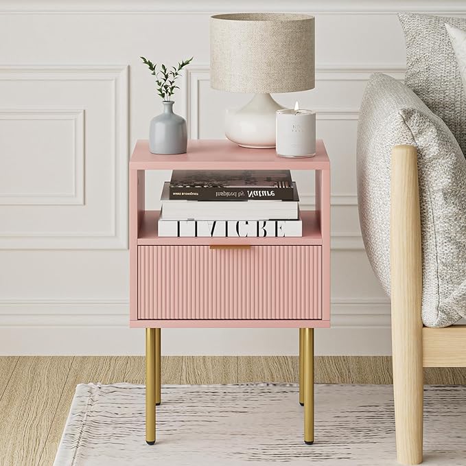 Masupu Night Stand, Mid-Century Modern Bedside Table - Image 7