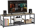 VECELO Industrial TV Stand for Televisions up to 65 Inch, 3 Tiers Media Console by VECELO