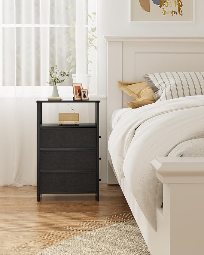 TUTOTAK Narrow Night Stand, Slim End Table, Tall Side Table - Image 7