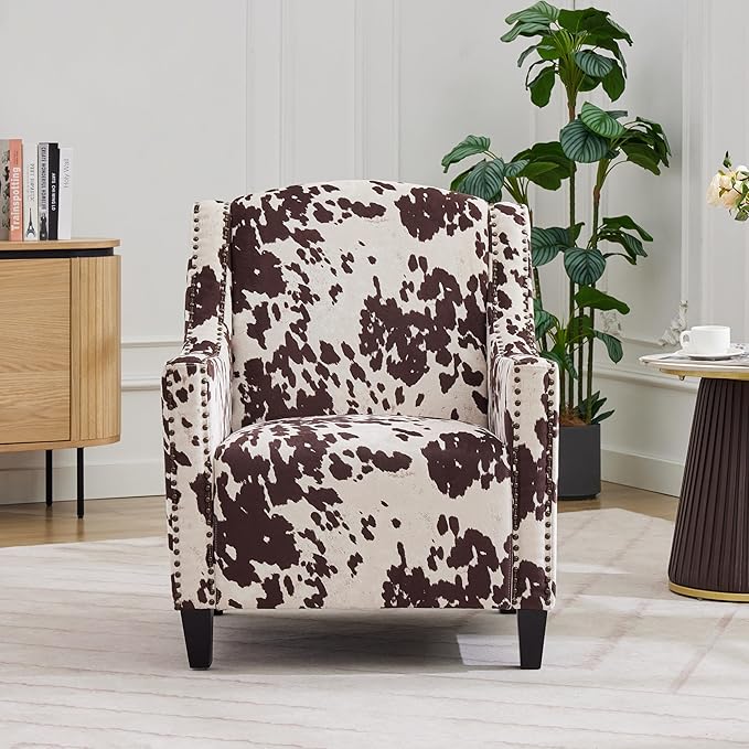 Ball & Cast Upholstered Arm Chair, Classic American Style Flower Design Fabric - Image 3