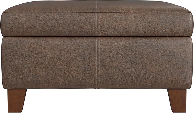HomePop Home Decor |K2380-E910 | Luxury Large Faux Leather Square Storage - Image 4