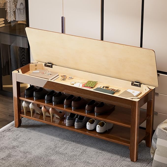 Shoe Storage Bench for Entryway - Image 2