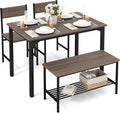 Tangkula Dining Table Set for 4, Kitchen Table and 2 Chairs for 4 by TANGKULA