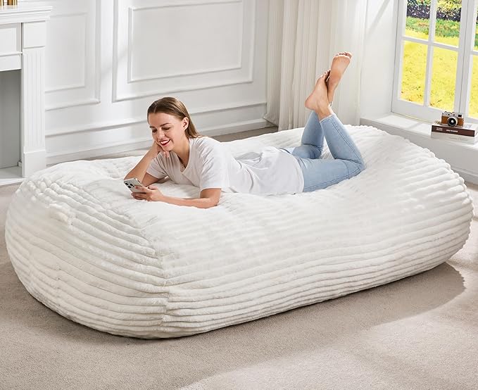Hobestluk 6FT Bean Bag Chairs Adult Bean Bag by YourHomeDeservesMore
