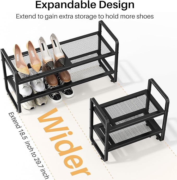 Shoe Rack - Expandable Shoe Organizer - Image 4