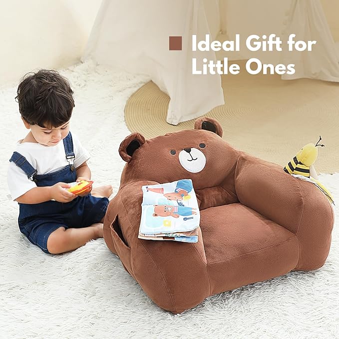 Lovvie & Joy Toddler Sofa Chair, Soft Toddler Kids Chair - Image 2