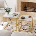 Garden 4 you Coffee Table Set of 2, Modern Engineered Wood Nesting Table by Garden4you