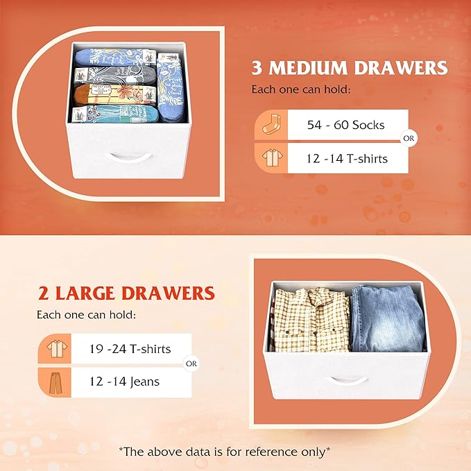 WLIVE White Dresser for Bedroom - Image 4