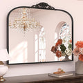 Keonjinn Vintage Mirror 40" x 30", Large Black Antique Mirror by Keonjinn
