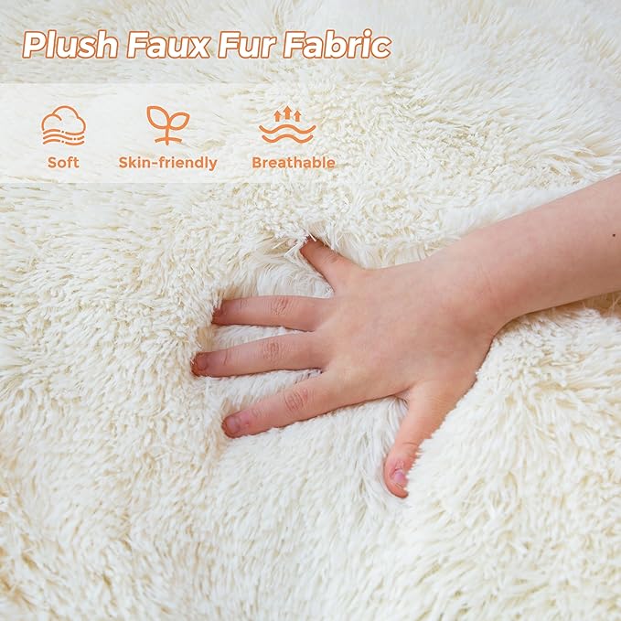 MAXYOYO Kids Bean Bag Chair, Stuffed Faux Fur Bean Bag - Image 9
