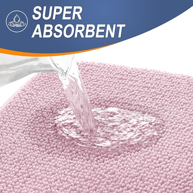 OLANLY Thick Memory Foam Bath Mat Rug 30x20, Extra Soft Absorbent Bathroom Rug - Image 3