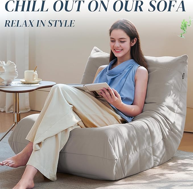 Bean Bag Chair, Fireside Chair Bean Bag Sofa - Image 4