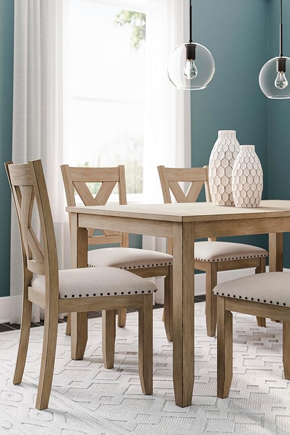 Signature Design by Ashley Sanbriar Casual Dining Table and Upholstered Chairs - Image 9