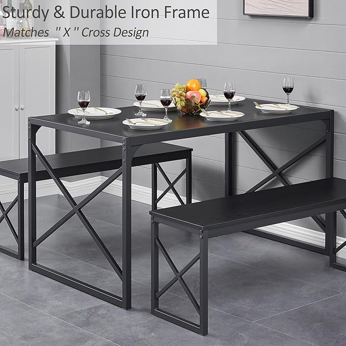 VECELO Kitchen Dining Table Set - Image 4