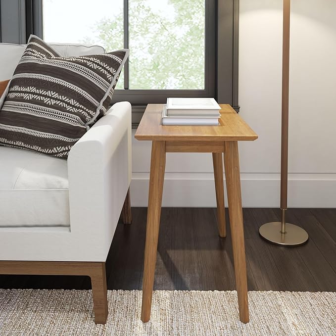 Plank+Beam Mid Century Modern Rectangular Side Table, End Table - Image 4