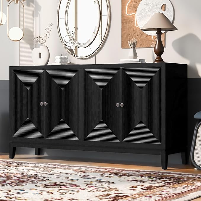 Merax 60" Sideboard Buffet Storage Cabinet - Image 3