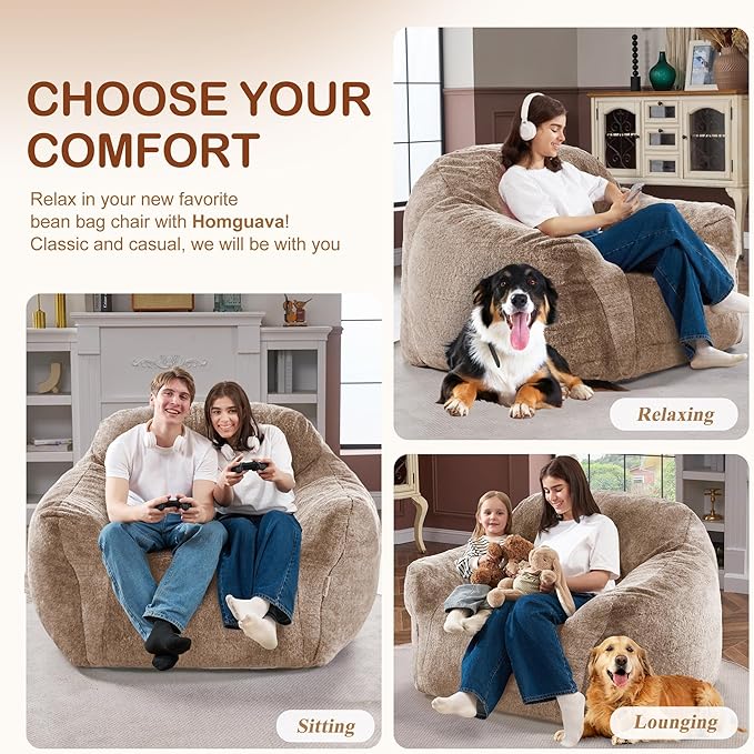 Homguava Bean Bag Chair Bean Bag Chairs - Image 5