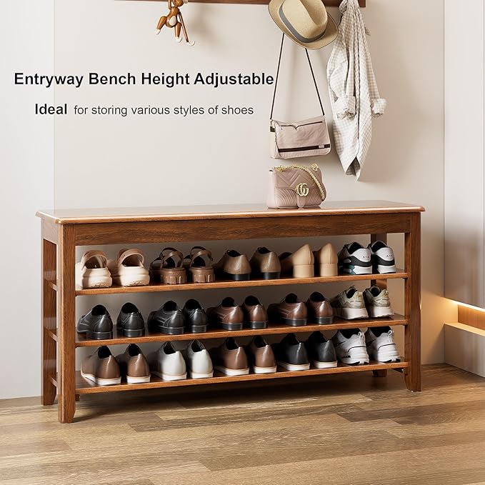 Shoe Storage Bench for Entryway - Image 4