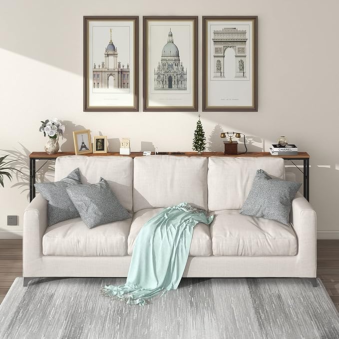 Tohomeor Skinny 5.9" Console Table 47.24" Narrow Long Sofa Table - Image 4