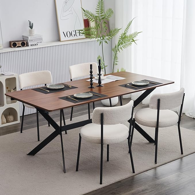 AWQM Dining Chairs Set of 2, Mid-Century Modern Kitchen Dining Room Chairs - Image 4