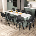 Counter Height Bar Stools Set of 8, Modern Swivel Barstools by ErdoruLiving