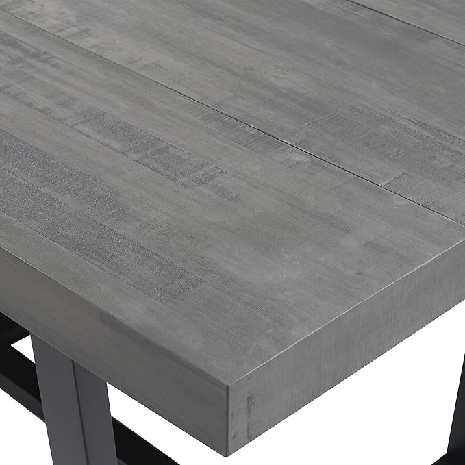 Walker Edison Andre Modern Solid Wood Dining Table, 52 Inch - Image 10