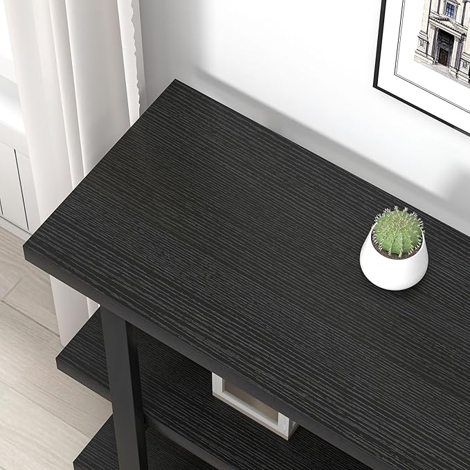 FOLUBAN Black Entryway Table, Modern Console Tables - Image 4