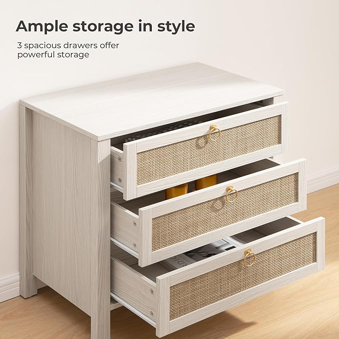SICOTAS White Nightstand Set 2 - Image 5